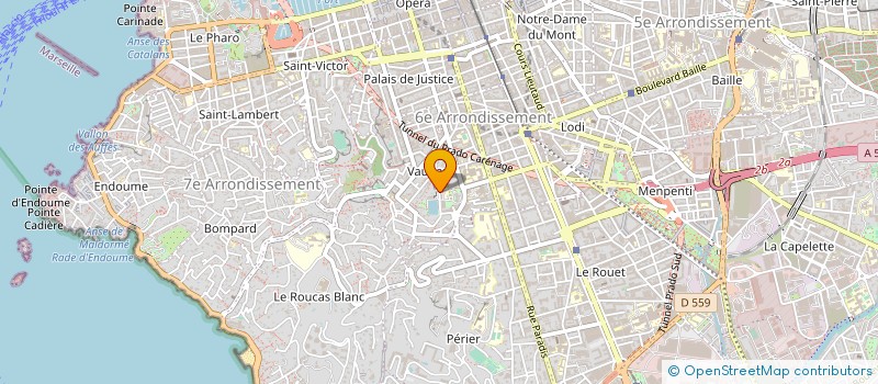 localisation de l'entreprise MADAME CHRISTINE PRADIER à MARSEILLE 6EME