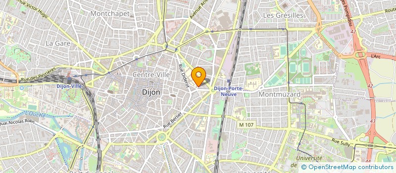 localisation de l'entreprise MADAME CHRISTINE PRIEUR à DIJON