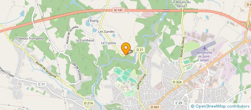 localisation de l'entreprise MADAME CHRISTINE PRIOU  SAINT-JUNIEN