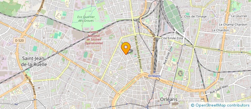 localisation de l'entreprise MADAME CHRISTINE PRIZAC  ORLEANS