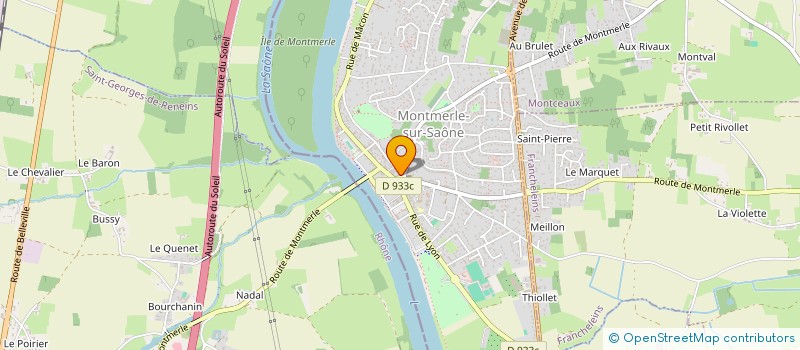 localisation de l'entreprise MADAME CHRISTINE PROST à MONTMERLE-SUR-SAONE