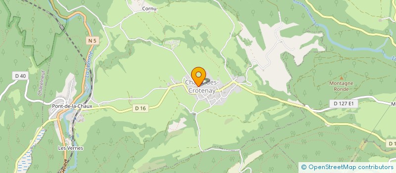 localisation de l'entreprise MADAME CHRISTINE PYANET  CHAUX-DES-CROTENAY