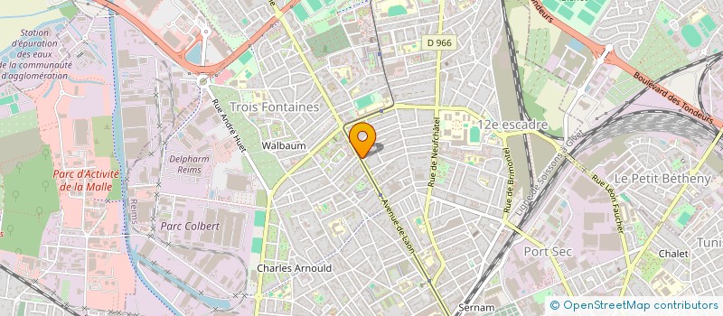 localisation de l'entreprise MADAME CHRISTINE QUELIN  REIMS