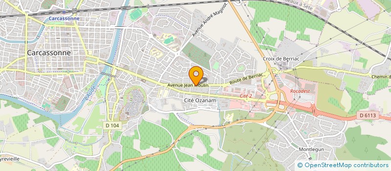 localisation de l'entreprise MADAME CHRISTINE QUENET à CARCASSONNE