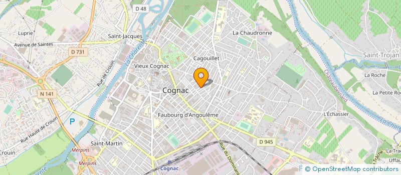 localisation de l'entreprise MADAME CHRISTINE RAFFIER à COGNAC