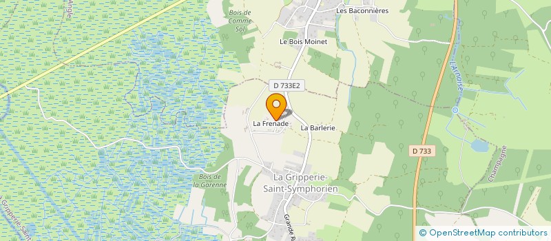 localisation de l'entreprise MADAME CHRISTINE RAFFIN à LA GRIPPERIE ST SYMPHORIEN