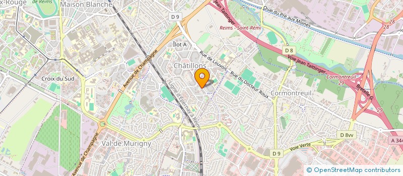 localisation de l'entreprise MADAME CHRISTINE RAMCHAND  REIMS