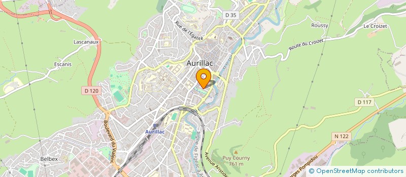 localisation de l'entreprise MADAME CHRISTINE RAMOND à AURILLAC
