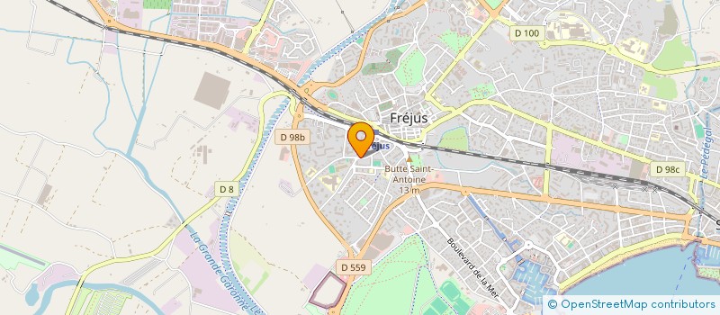 localisation de l'entreprise MADAME CHRISTINE RAYMOND à FREJUS