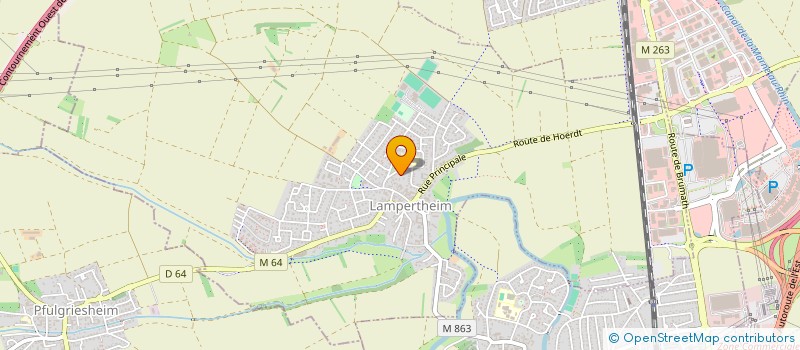 localisation de l'entreprise MADAME CHRISTINE REBMEISTER  LAMPERTHEIM