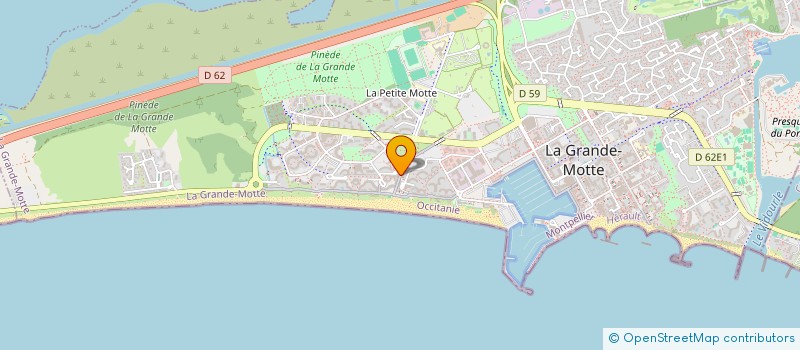 localisation de l'entreprise MADAME CHRISTINE REDONNET à LA GRANDE-MOTTE