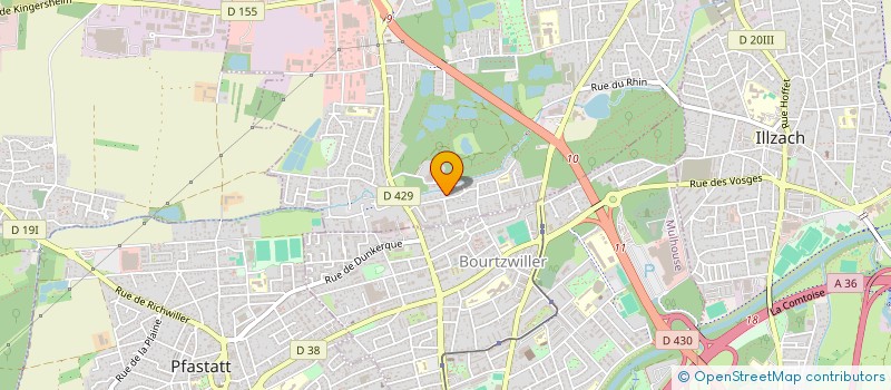 localisation de l'entreprise MADAME CHRISTINE REHSPRINGER  KINGERSHEIM