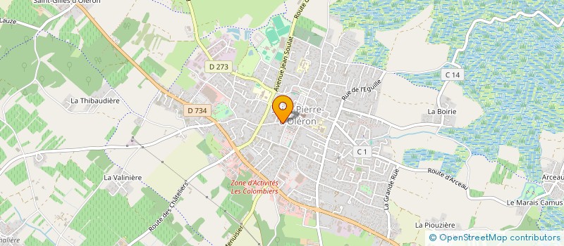 localisation de l'entreprise MADAME CHRISTINE RENARD  SAINT-PIERRE-D'OLERON