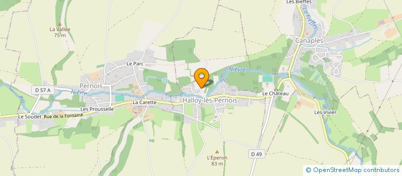 localisation de l'entreprise MADAME CHRISTINE RENAUD  HALLOY-LES-PERNOIS