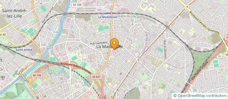 localisation de l'entreprise MADAME CHRISTINE RESSE à LA MADELEINE