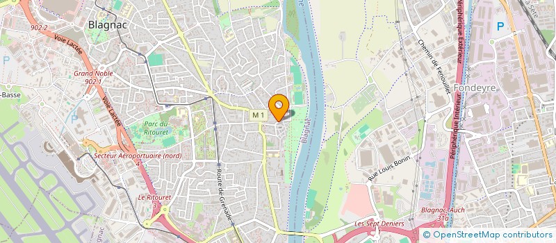 localisation de l'entreprise MADAME CHRISTINE RESSEGUIER à BLAGNAC