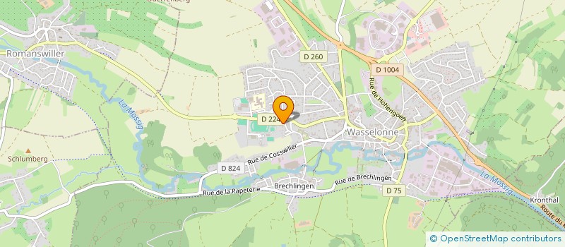 localisation de l'entreprise MADAME CHRISTINE REYMANN  WASSELONNE