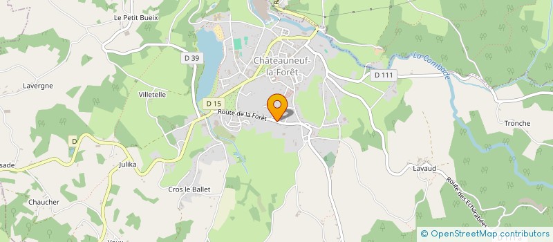 localisation de l'entreprise MADAME CHRISTINE RHETIER à CHATEAUNEUF-LA-FORET