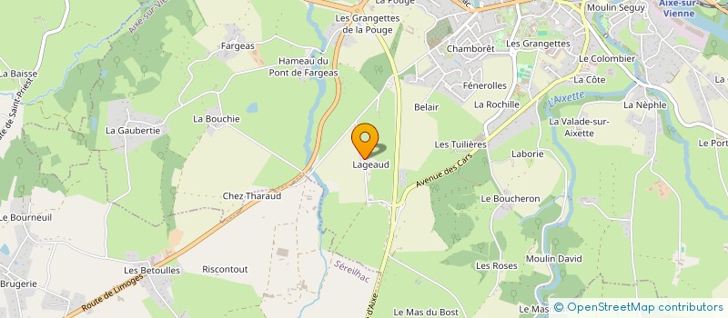 localisation de l'entreprise MADAME CHRISTINE RIBIERE à SAINT-YRIEIX-SOUS-AIXE