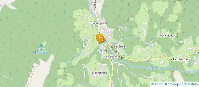 localisation de l'entreprise MADAME CHRISTINE RICHARD  LES CLEFS