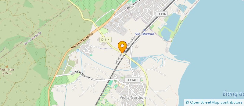 localisation de l'entreprise MADAME CHRISTINE RIGOLLE  VIC-LA-GARDIOLE