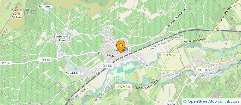 localisation de l'entreprise MADAME CHRISTINE RIOTTE  SANTENAY