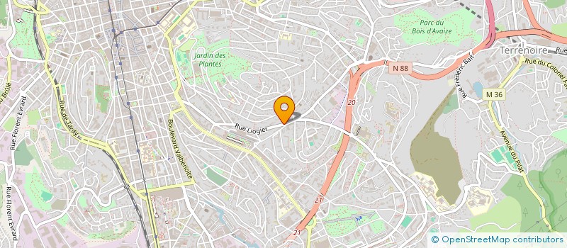 localisation de l'entreprise MADAME CHRISTINE RIVAT  SAINT-ETIENNE