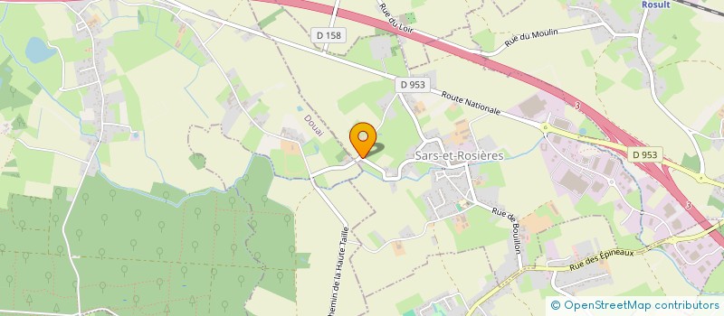 localisation de l'entreprise MADAME CHRISTINE RIVES  SARS-ET-ROSIERES