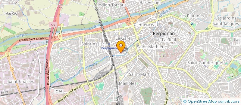 localisation de l'entreprise MADAME CHRISTINE RIVIECCIO  PERPIGNAN