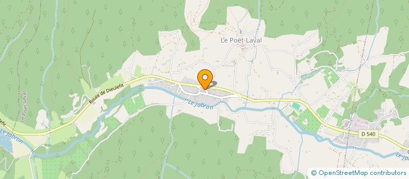 localisation de l'entreprise MADAME CHRISTINE ROBARDET  LE POET-LAVAL