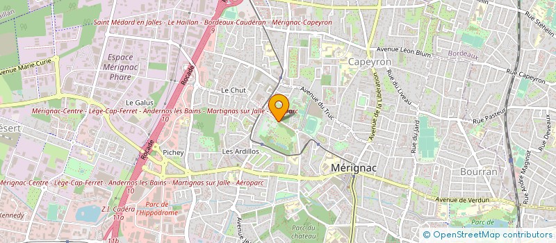 localisation de l'entreprise MADAME CHRISTINE ROBERT à MERIGNAC
