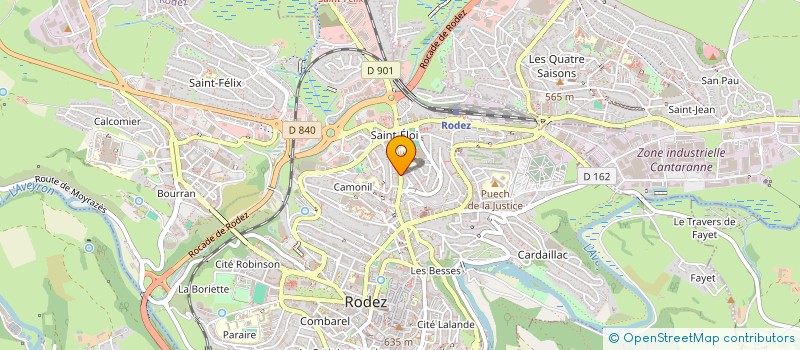 localisation de l'entreprise MADAME CHRISTINE ROBERT  RODEZ