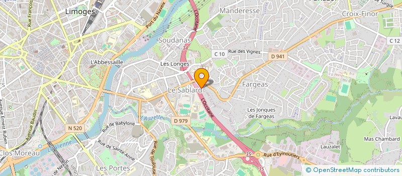 localisation de l'entreprise MADAME CHRISTINE ROBERT à LIMOGES