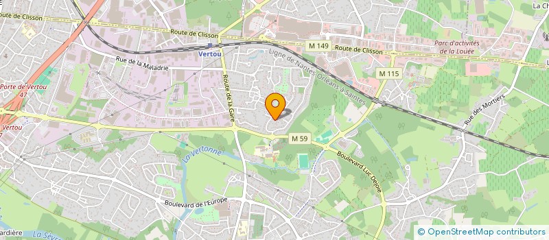 localisation de l'entreprise MADAME CHRISTINE ROBIN  VERTOU