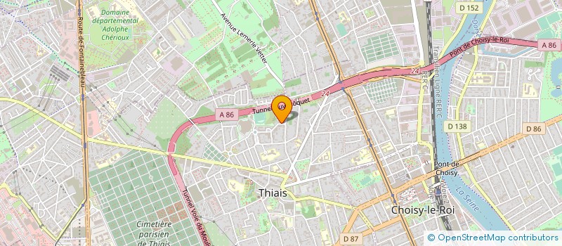 localisation de l'entreprise MADAME CHRISTINE RODRIGUES  THIAIS