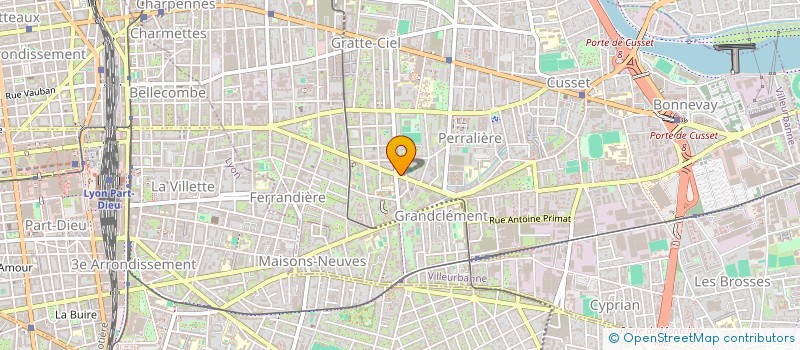 localisation de l'entreprise MADAME CHRISTINE RODRIGUES  VILLEURBANNE