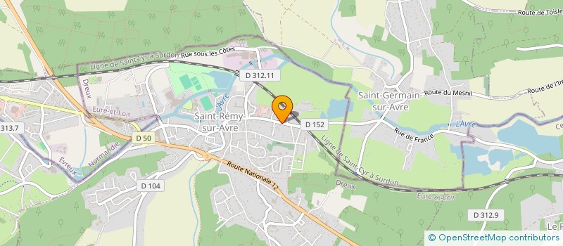 localisation de l'entreprise MADAME CHRISTINE ROGUET à SAINT-REMY-SUR-AVRE