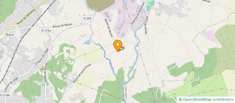 localisation de l'entreprise MADAME CHRISTINE ROLDAN  SALINDRES