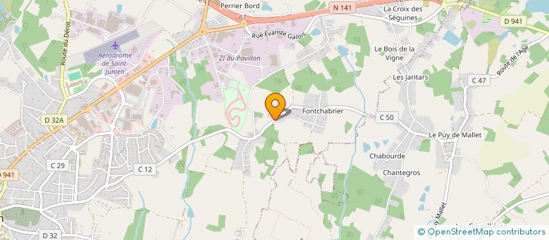 localisation de l'entreprise MADAME CHRISTINE ROLLAND à SAINT-JUNIEN