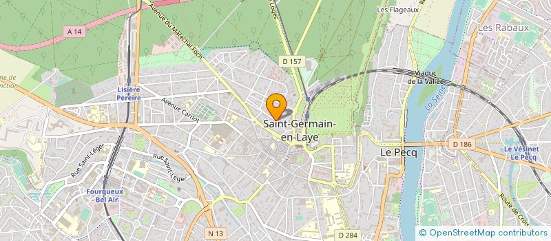 localisation de l'entreprise MADAME CHRISTINE ROMATET  SAINT-GERMAIN-EN-LAYE