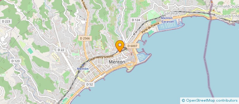 localisation de l'entreprise MADAME CHRISTINE ROQUES à MENTON
