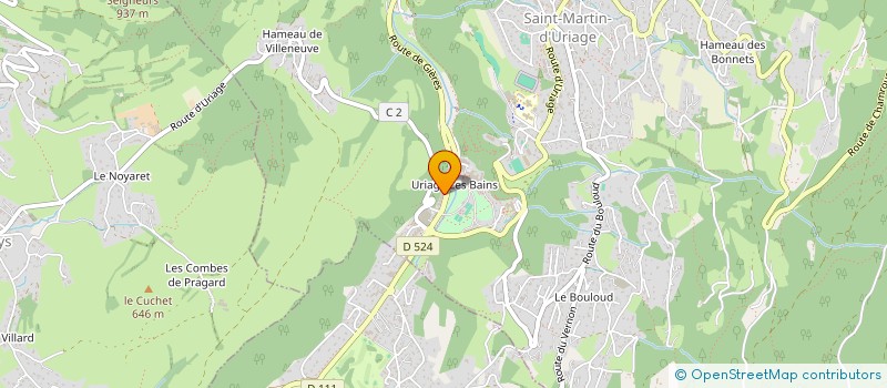 localisation de l'entreprise MADAME CHRISTINE ROSE  SAINT-MARTIN-D'URIAGE