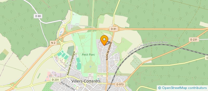 localisation de l'entreprise MADAME CHRISTINE ROSE  VILLERS-COTTERETS