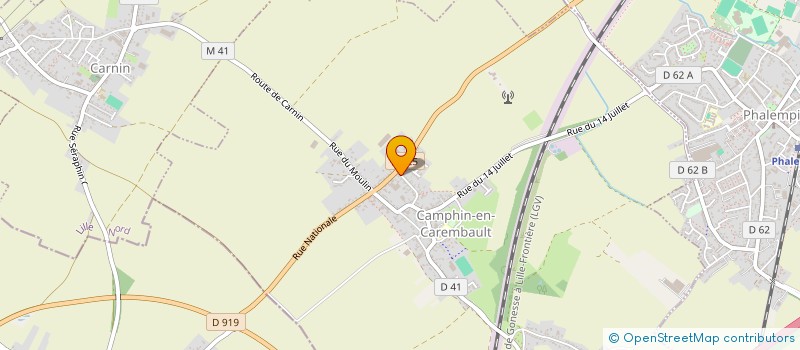 localisation de l'entreprise MADAME CHRISTINE ROSIERS  CAMPHIN-EN-CAREMBAULT
