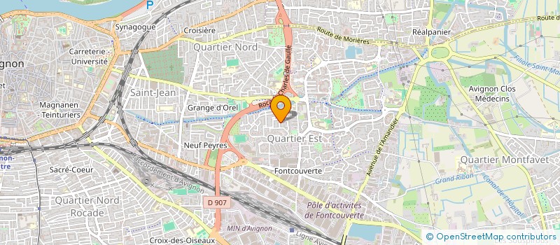 localisation de l'entreprise MADAME CHRISTINE ROSSI  AVIGNON