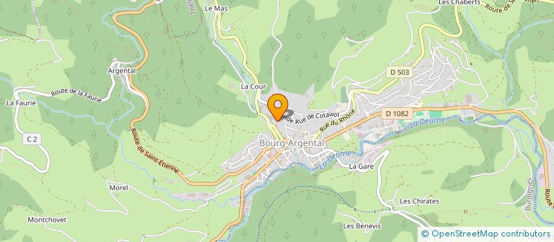 localisation de l'entreprise MADAME CHRISTINE ROUCHOUSE  BOURG-ARGENTAL