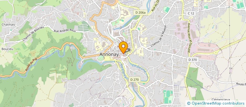 localisation de l'entreprise MADAME CHRISTINE ROUCHOUZE à ANNONAY