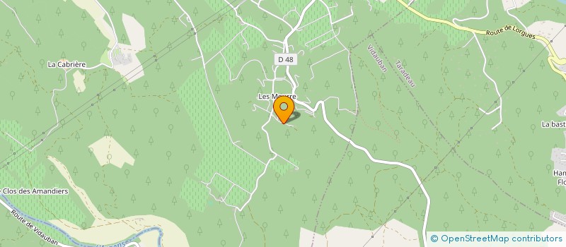 localisation de l'entreprise MADAME CHRISTINE ROUGEMONT  LORGUES