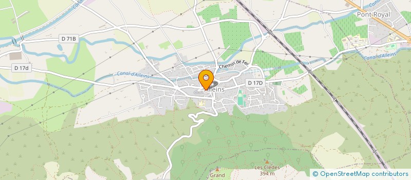 localisation de l'entreprise MADAME CHRISTINE ROUGIER  ALLEINS