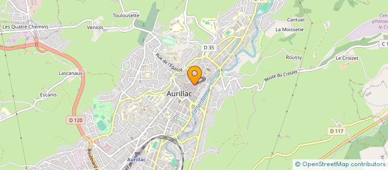 localisation de l'entreprise MADAME CHRISTINE ROUILLOU à AURILLAC